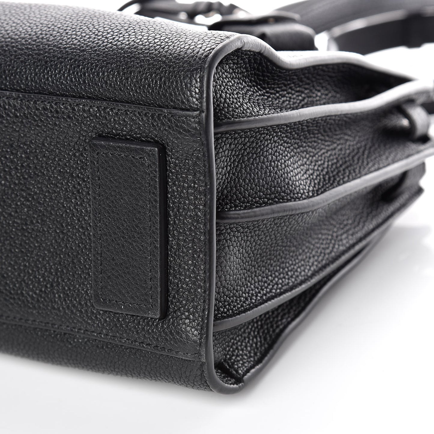 Grained Calfskin Baby Sac De Jour Souple Black