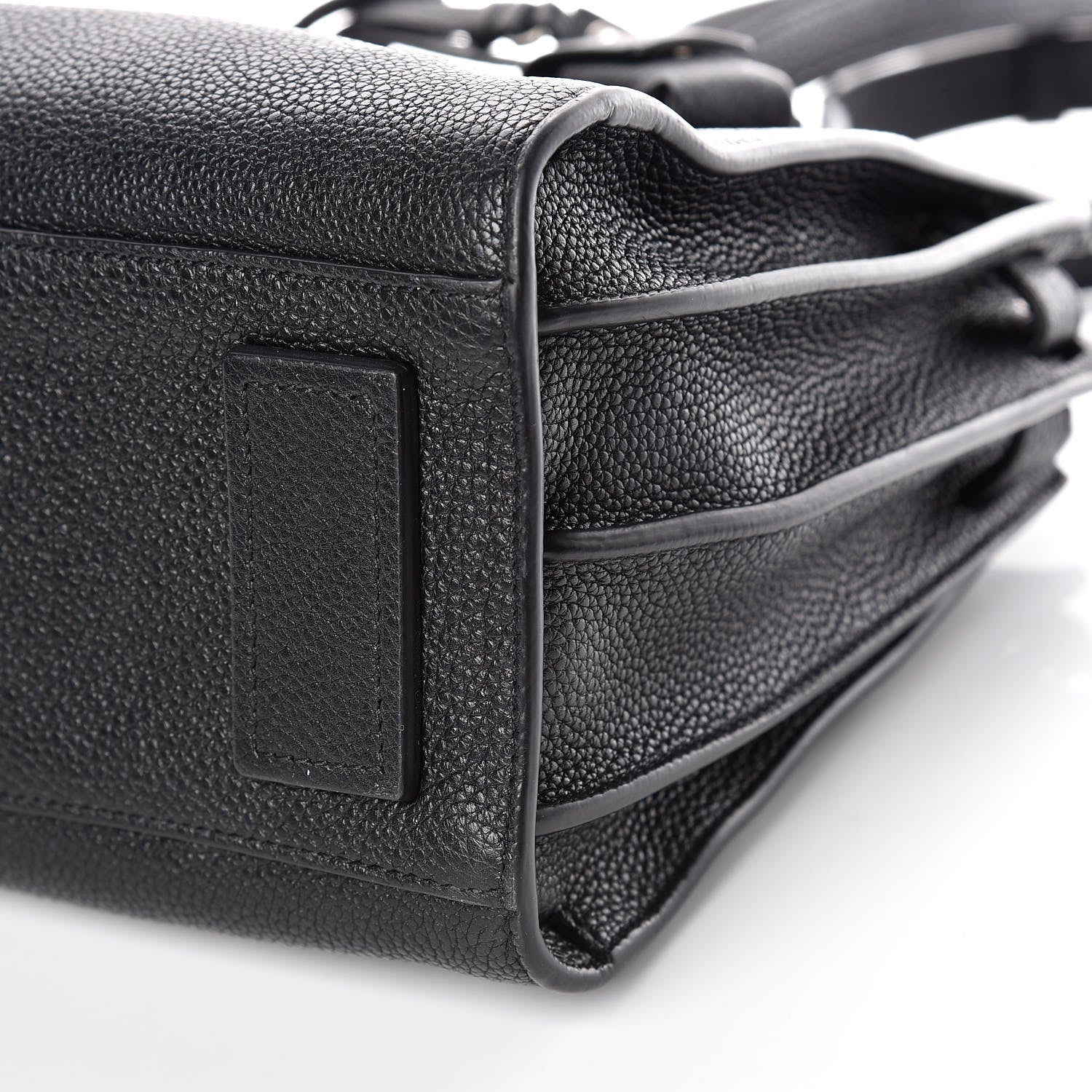 Saint Laurent Grained Calfskin Baby Sac De Jour Souple Black 6 of 12