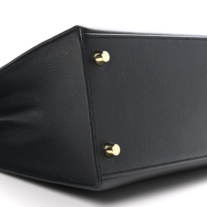 Hermes Epsom Kelly Sellier 28 Black 9 of 11