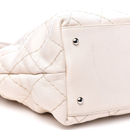Chanel Glazed Calfskin Large On The Road Tote Light Beige 9 of 13