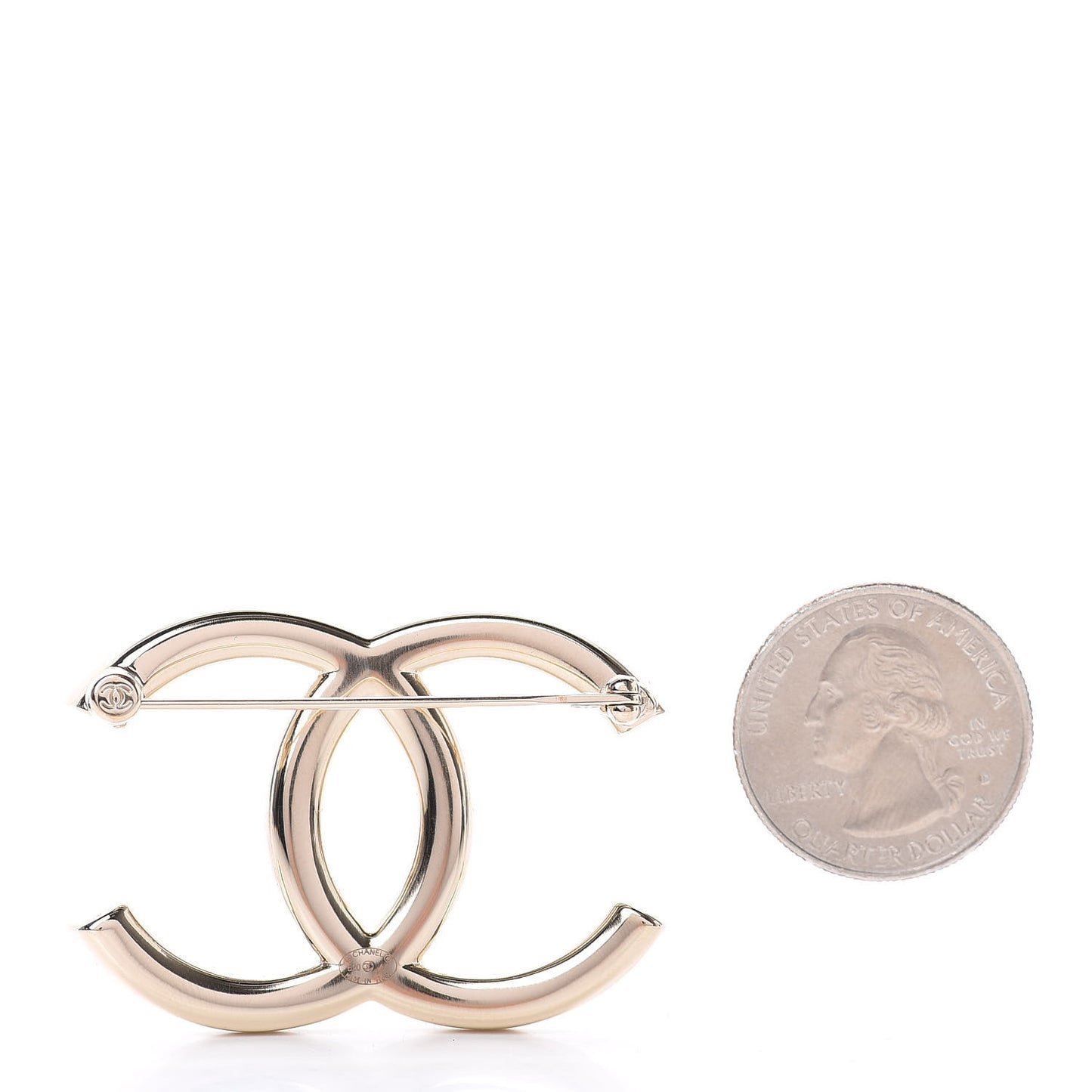 Baguette Crystal High Society CC Brooch Gold