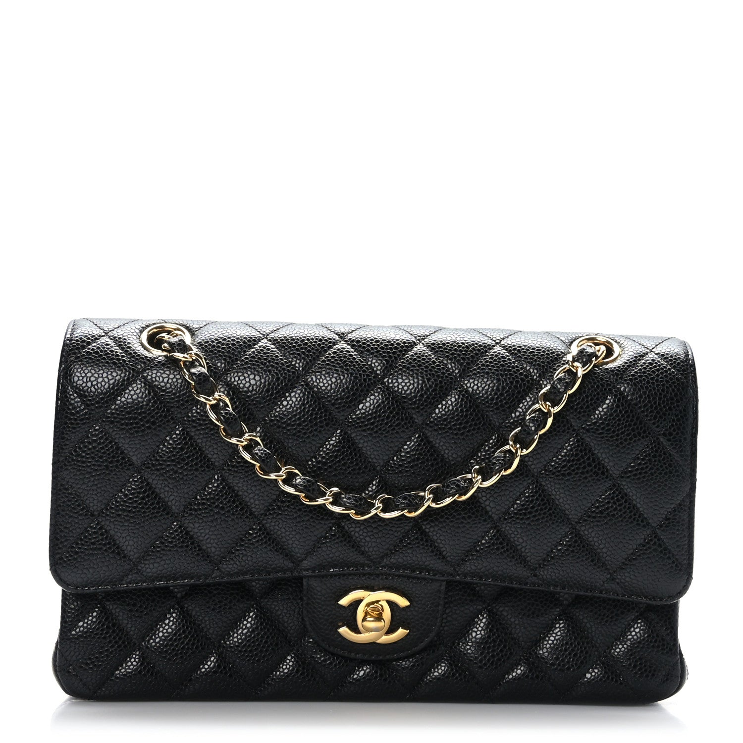 Chanel Caviar Quilted Medium Double Flap Black 1 of 10