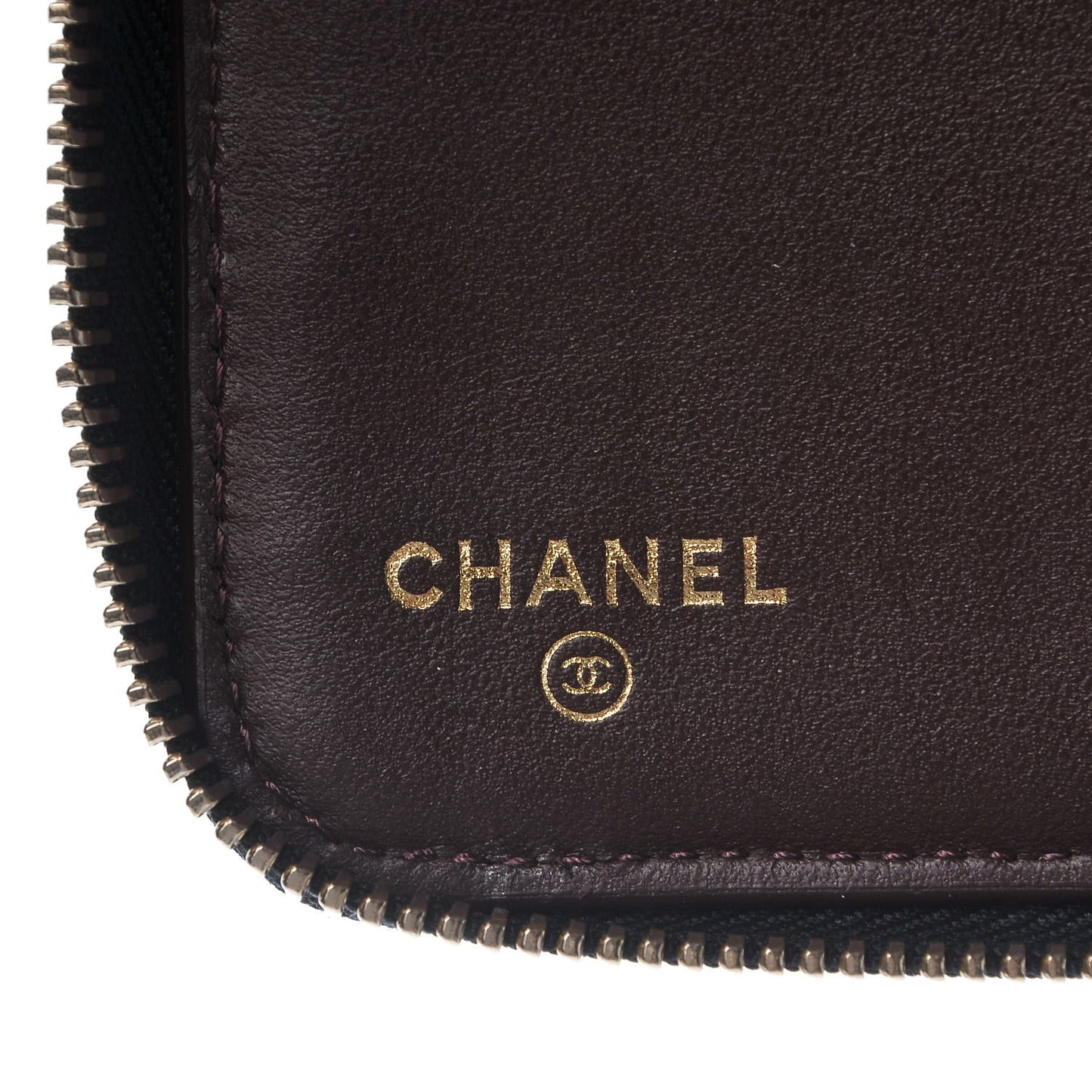 Caviar Quilted Large Zip Around Organizer Wallet Black