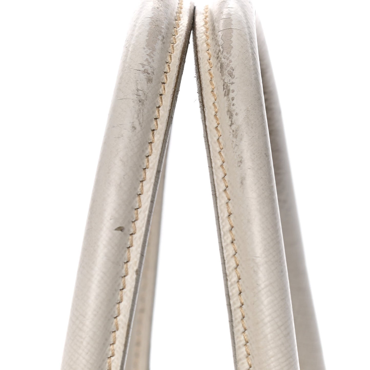 Saffiano Small Galleria Double Zip Tote Talco
