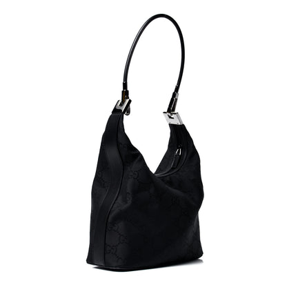 Gucci Monogram GG Small Clasp Hobo Black 2 of 4
