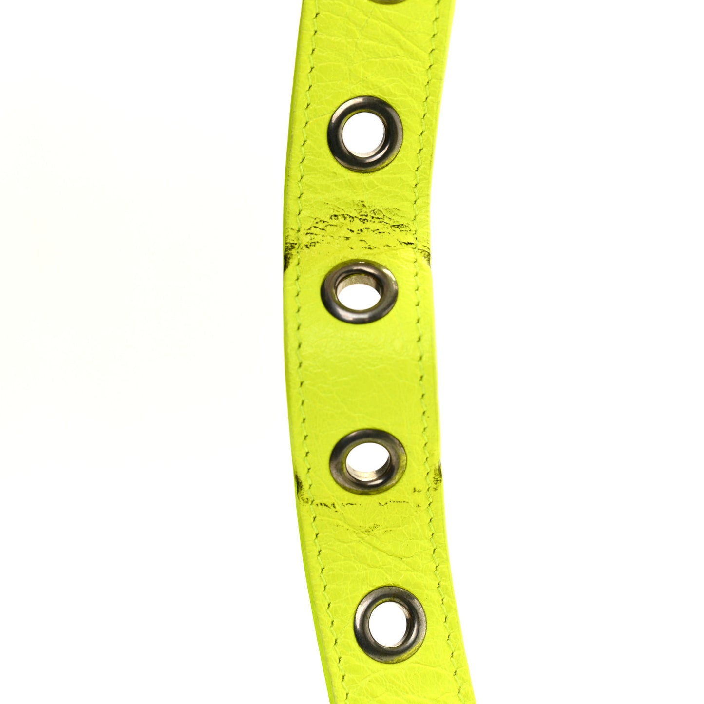 Agneau Arena Le Cagole Shoulder Bag XS Fluo Yellow
