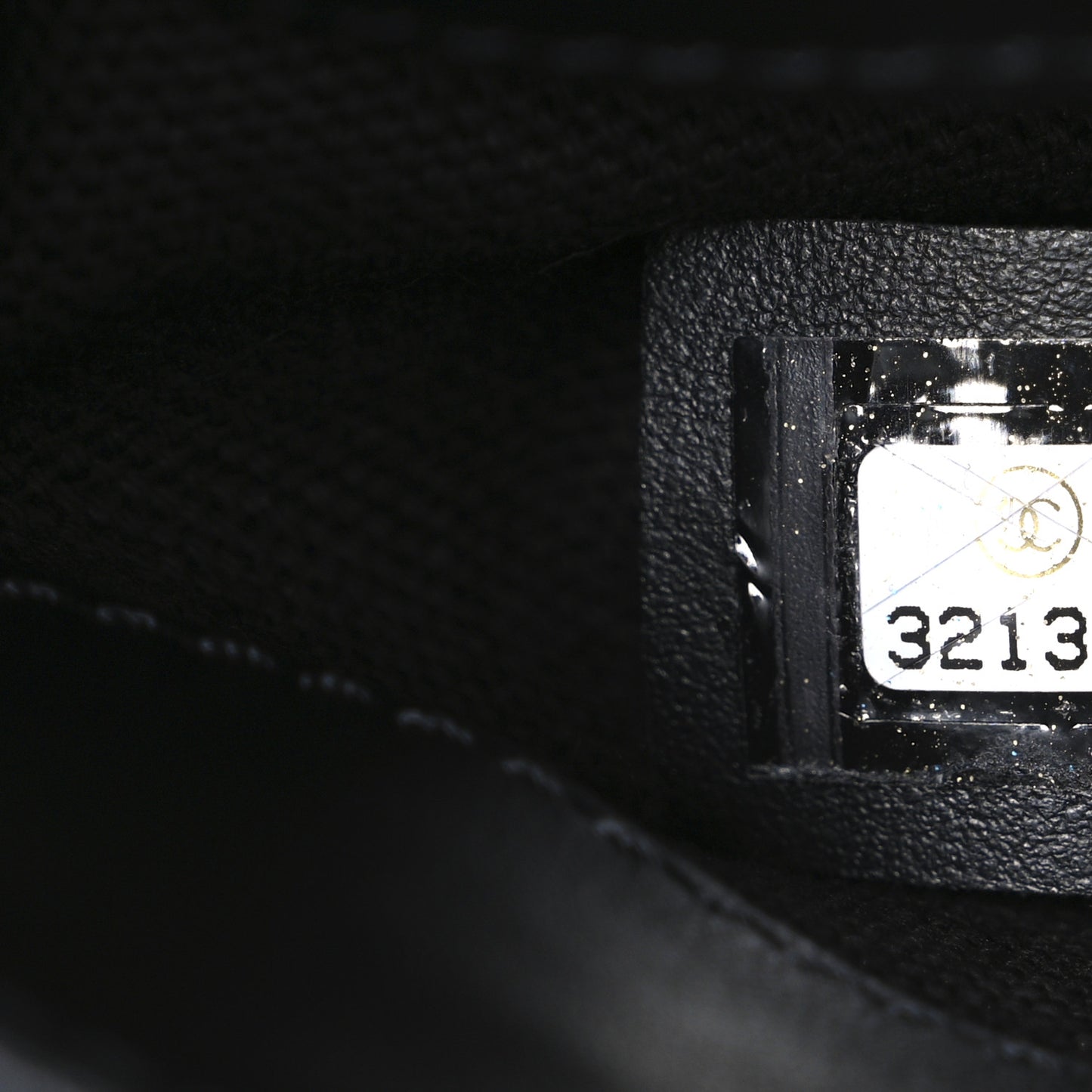 Calfskin Quilted CC Uniform Flap Belt Bag Black