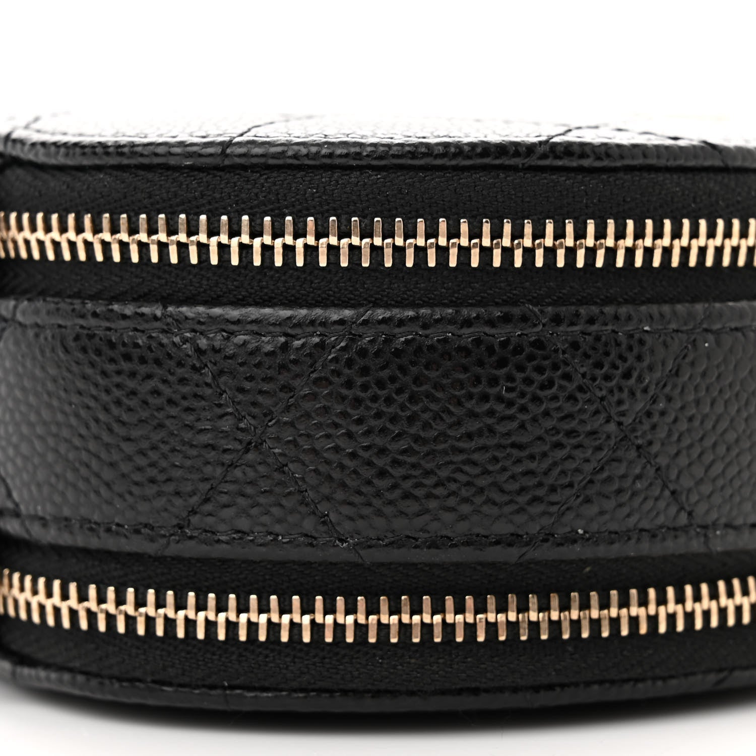 Chanel Caviar Quilted Round Handle With Care Vanity With Chain Black 10 of 11