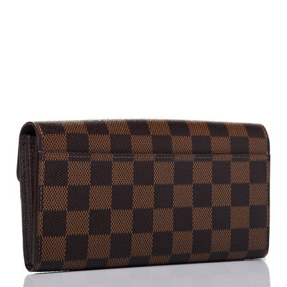 Louis Vuitton Damier Ebene Sarah Wallet NM 3 of 14