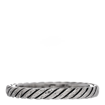 David Yurman Sterling Silver Stackable Cable Ring 54 7 3 of 5