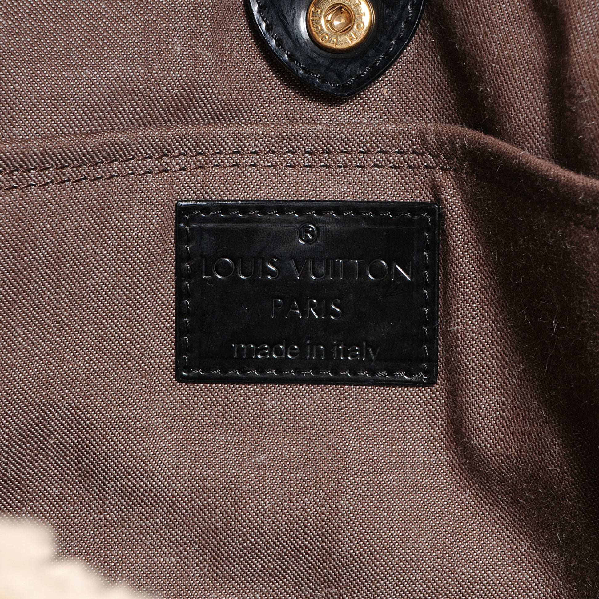 Louis Vuitton Patent Monogram Shearling Sac Thunder 6 of 7