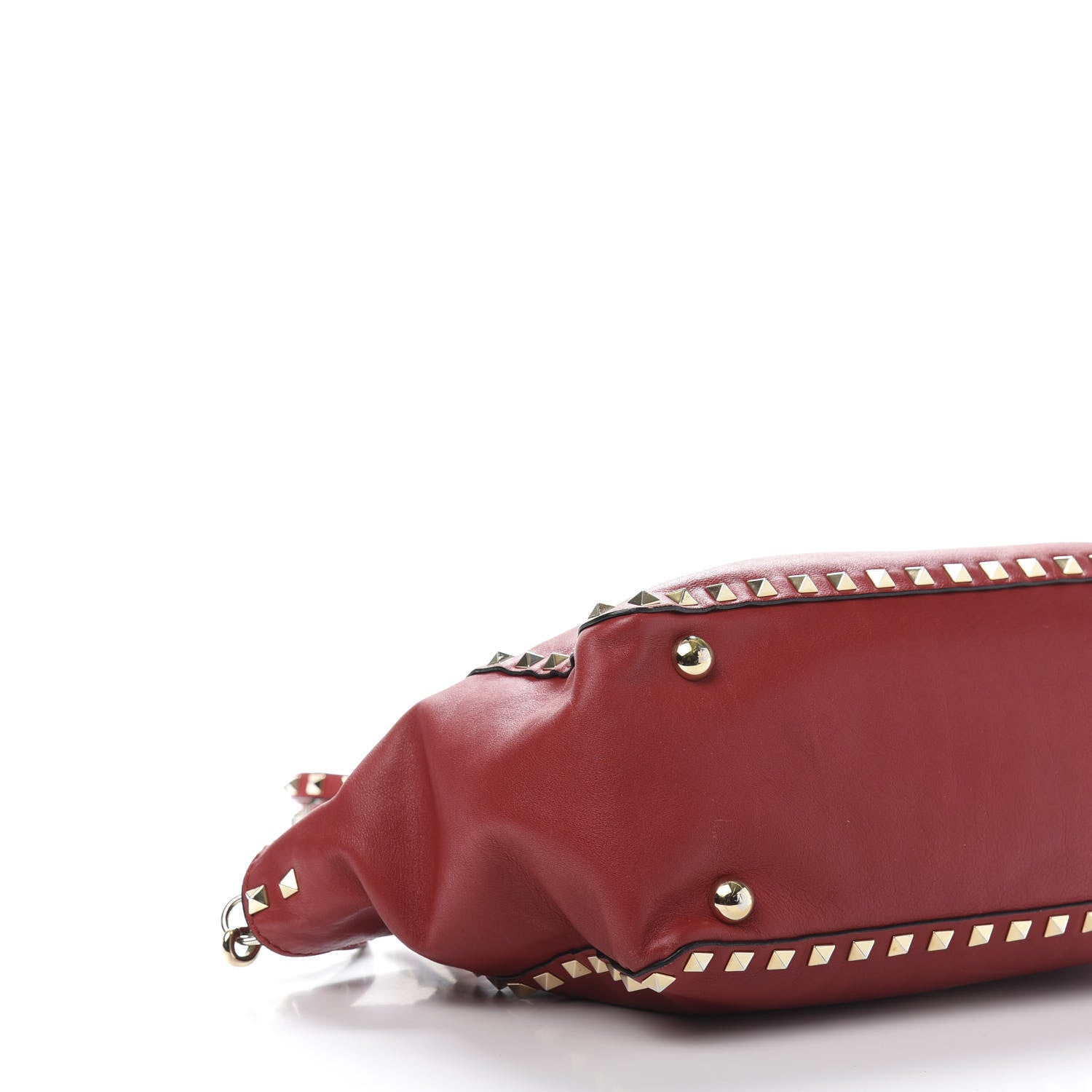 Valentino Garavani Vitello Small Rockstud Tote Rosso Valentino 10 of 18