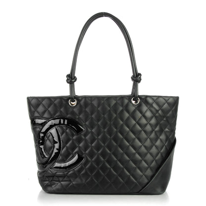 Chanel Calfskin Quilted Large Cambon Tote Black 1 of 10