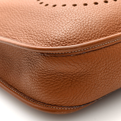 Hermes Taurillon Clemence Evelyne PM Gold 9 of 10