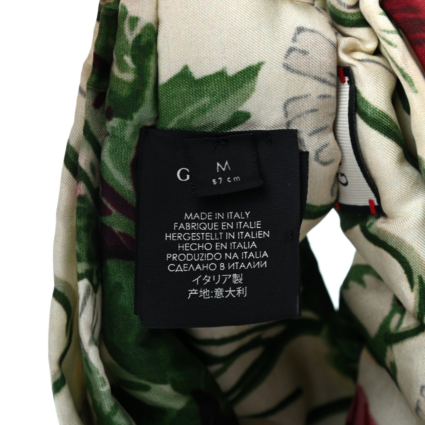 Silk Flora Print Headband M Multicolor