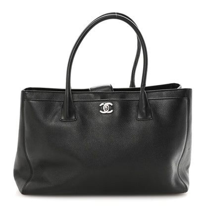 Chanel Calfskin Cerf Executive Shopper Tote Black 1 of 10