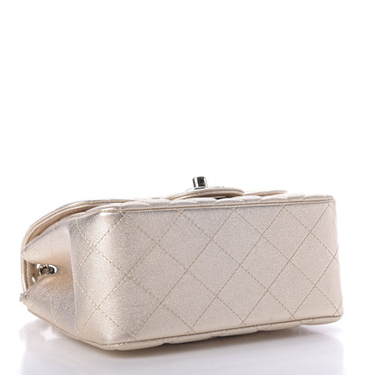 Chanel Metallic Lambskin Quilted Mini Square Flap Gold 4 of 9
