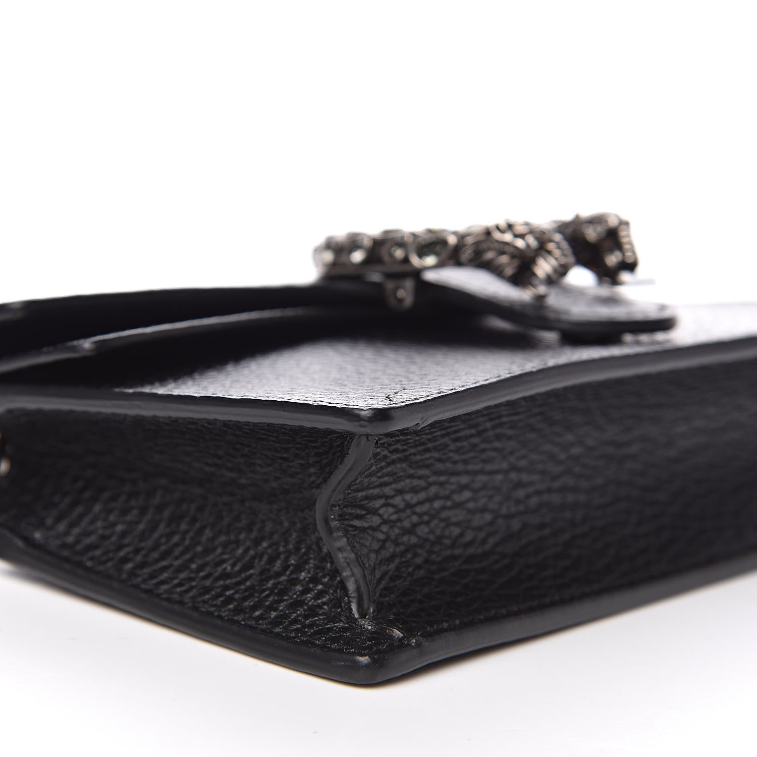 Gucci Calfskin Super Mini Dionysus Shoulder Bag Black 9 of 11