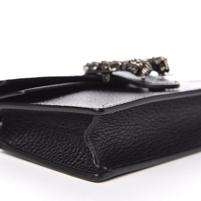 Gucci Calfskin Super Mini Dionysus Shoulder Bag Black 9 of 11