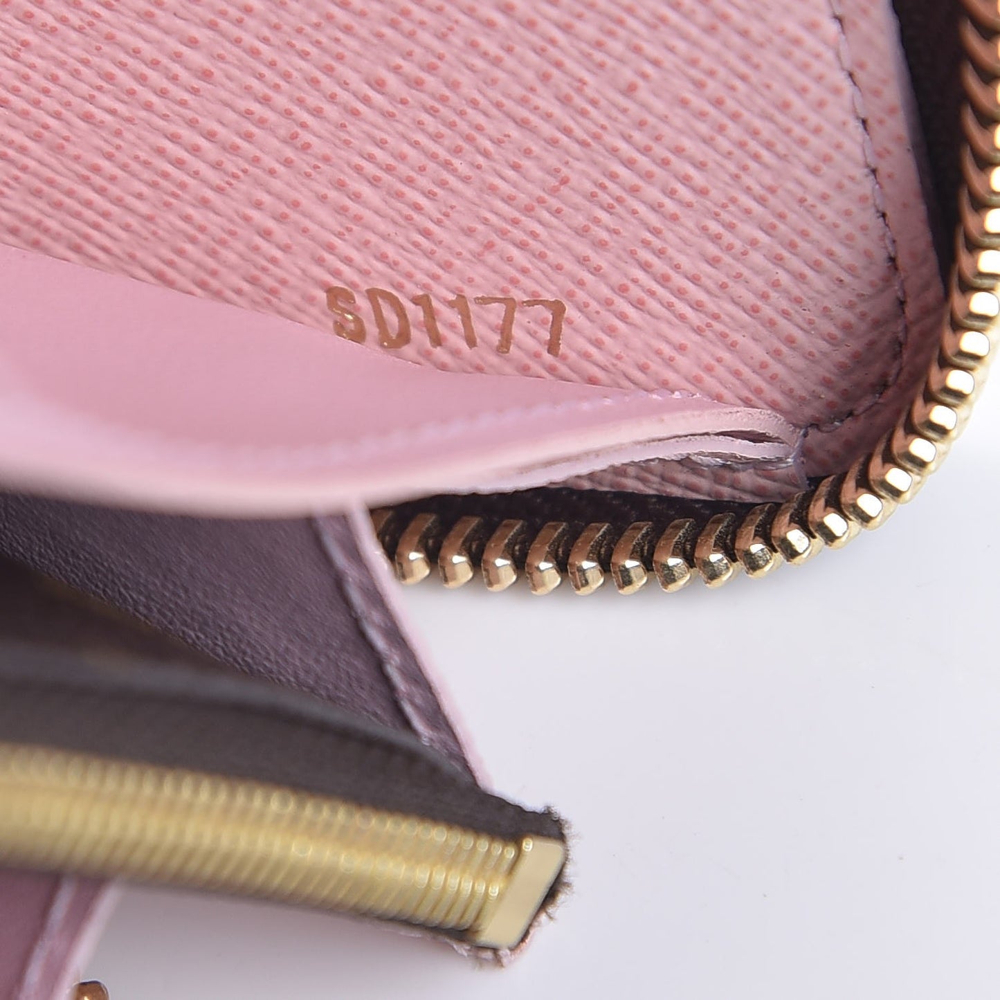 Monogram Clemence Wallet Rose Ballerine