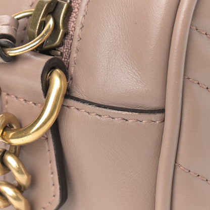 Gucci Calfskin Matelasse Small GG Marmont Chain Shoulder Bag Porcelain Rose 12 of 15