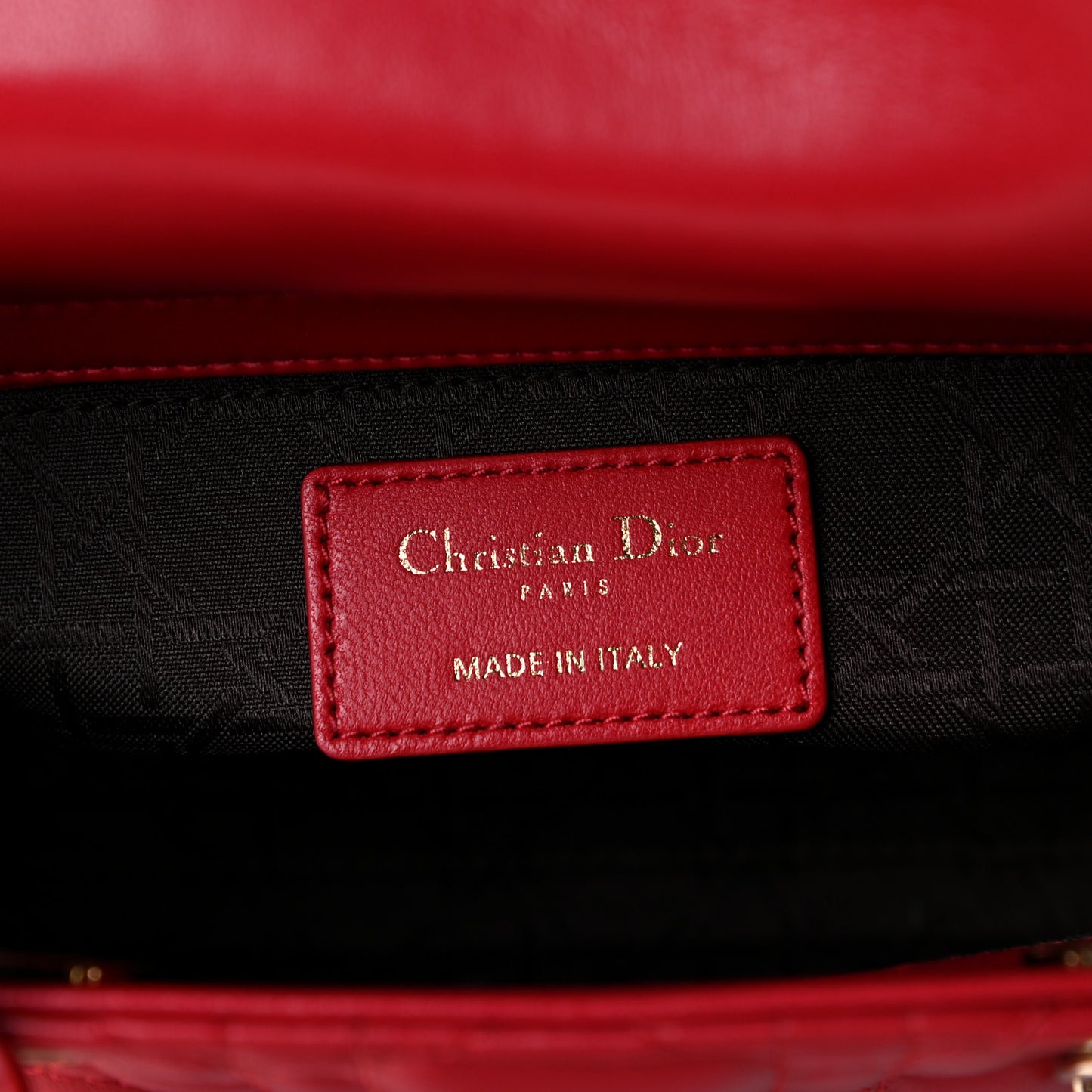 Lambskin Cannage Small My Lady Dior Red