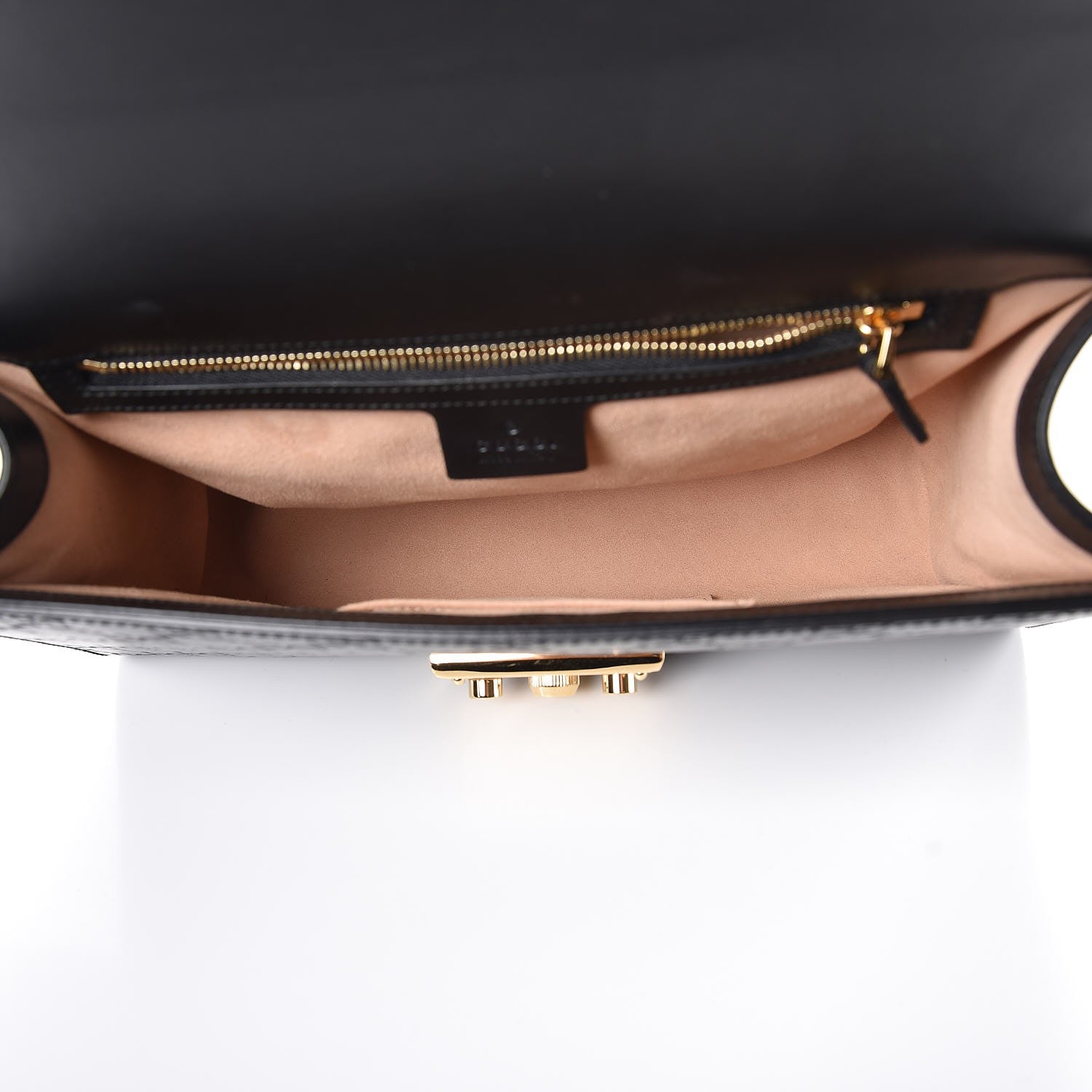 Gucci Guccissima Medium Padlock Shoulder Bag Black 14 of 19