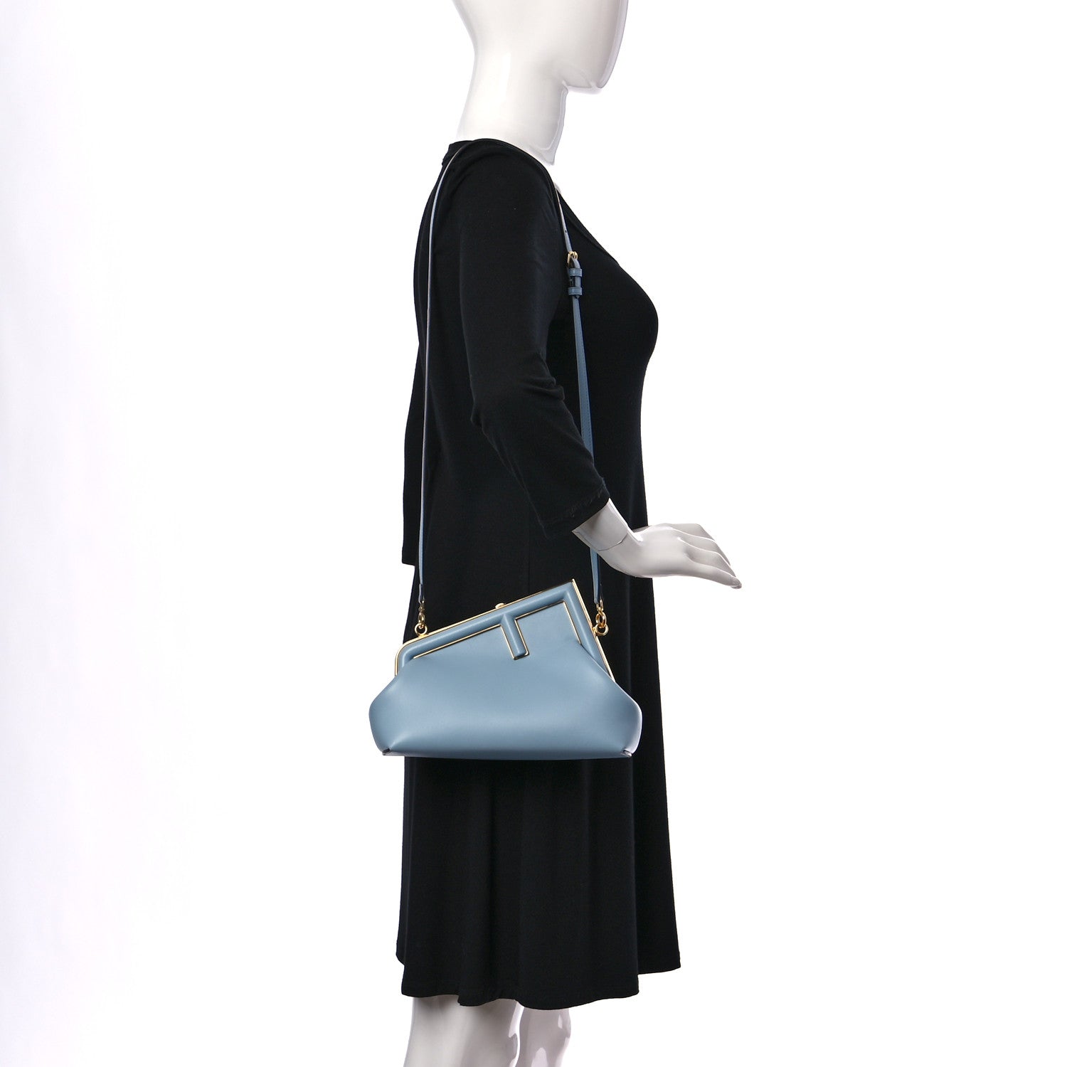Fendi Shiny Nappa Small Fendi First Azzurro Baby 2 of 12
