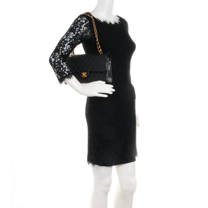 Chanel Caviar Quilted Medium Double Flap Black 2 of 8