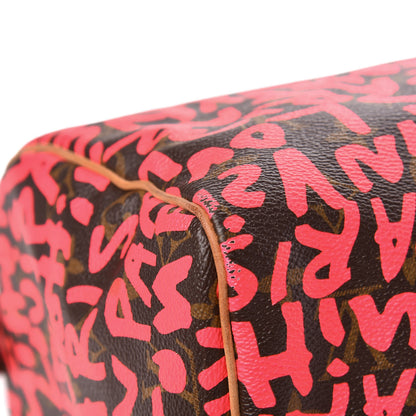 Louis Vuitton Monogram Graffiti Speedy 30 Fuchsia 13 of 15