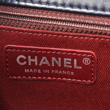 Chanel Patent Quilted Large Coco Shine Shopping Tote Navy 6 of 10