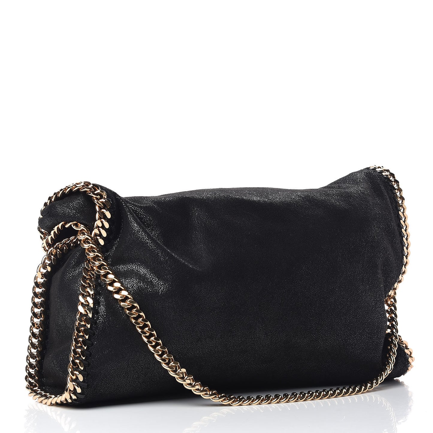 Shaggy Deer Falabella Fold Over Tote Black