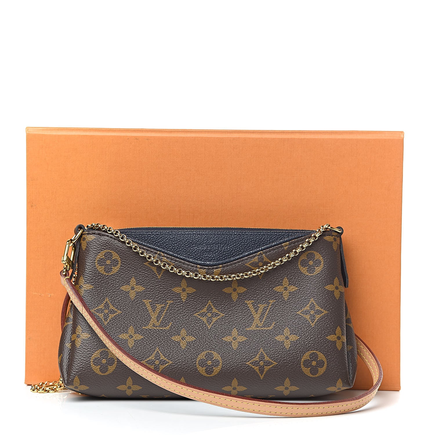 Louis Vuitton Monogram Pallas Clutch Blue Marine 11 of 11