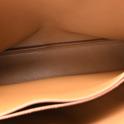 Prada Soft Grain Calfskin Medium Double Belt Tote Caramel 5 of 9
