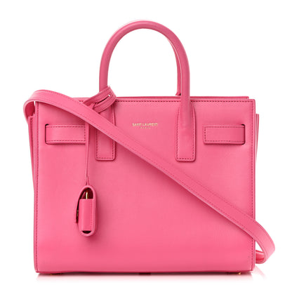 Saint Laurent Calfskin Sac De Jour Nano Lipstick Fuchsia 1 of 15