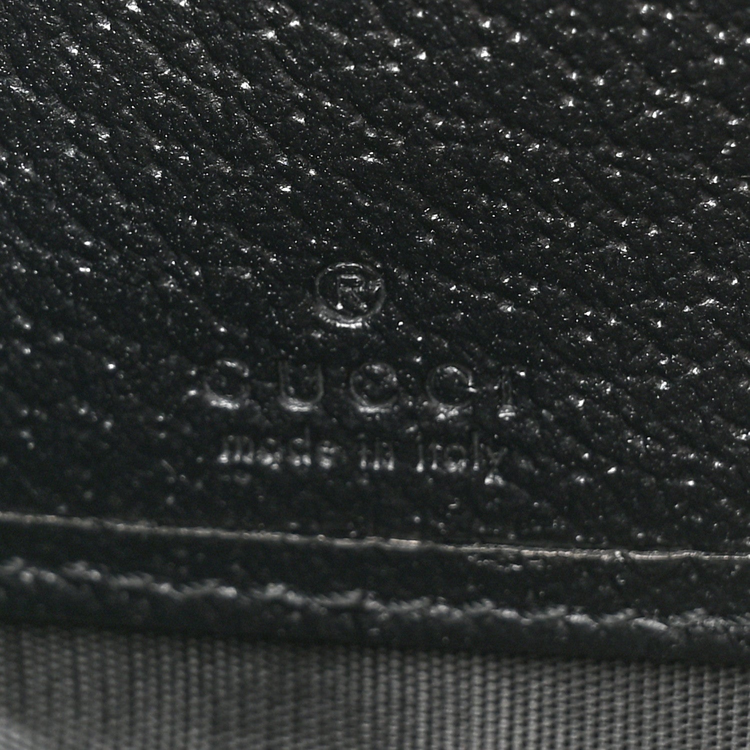 Gucci Canvas Monogram Jumbo GG Textured Dollar Calfskin Continental Wallet Black 9 of 13
