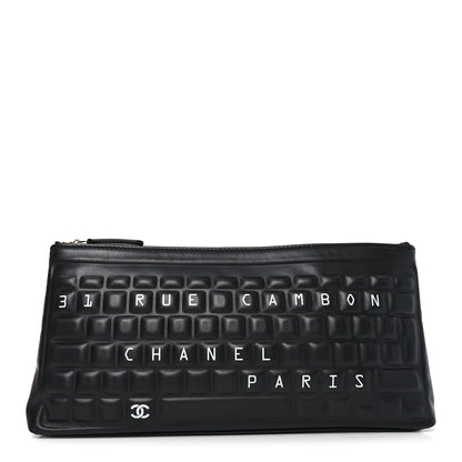 Chanel Calfskin Keyboard Pouch Black 1 of 7