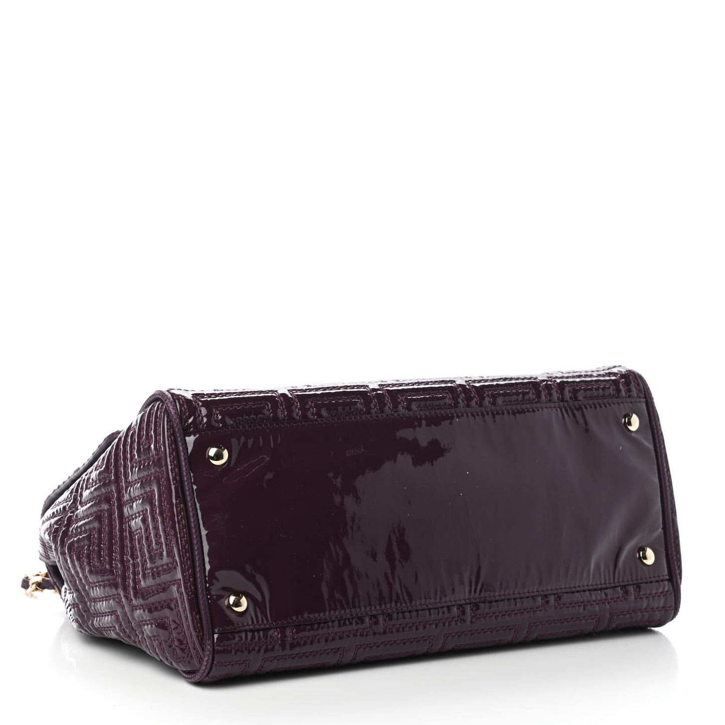 Patent Borsa Couture Shoulder Bag Purple