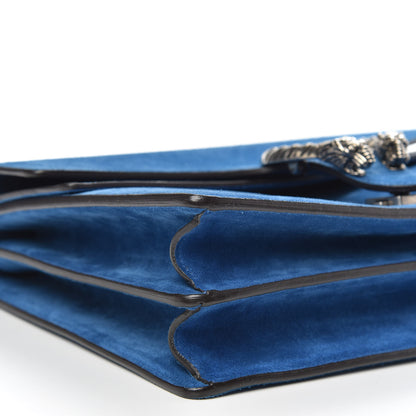Gucci Suede Medium Dionysus Shoulder Bag Blue 8 of 10