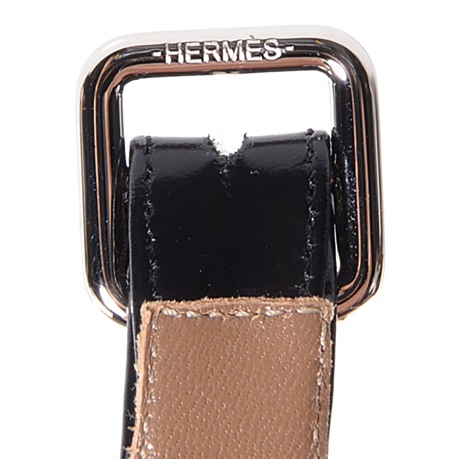Hermes Nappa Initiale Sandals 37.5 Black 8 of 8