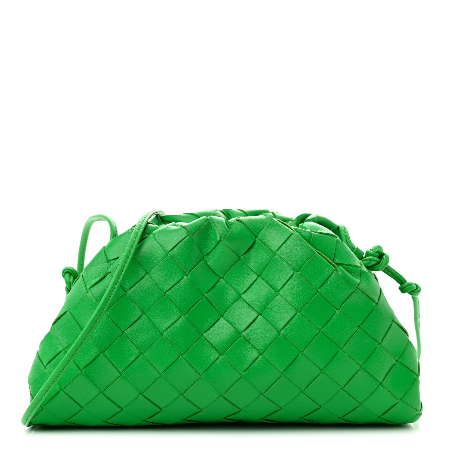 Bottega Veneta Nappa Intrecciato The Mini Pouch Clutch Parakeet 1 of 12