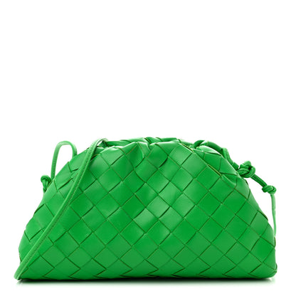 Bottega Veneta Nappa Intrecciato The Mini Pouch Clutch Parakeet 1 of 12