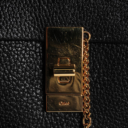 Chloe Grained Lambskin Drew Shoulder Bag Black 6 of 10