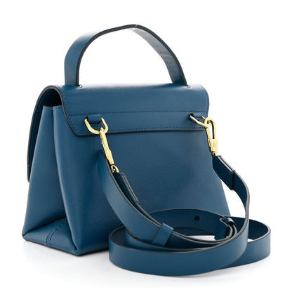 3.1 Phillip Lim Smooth Calfskin Mini Alix Top Handle Satchel Lapis 3 of 13
