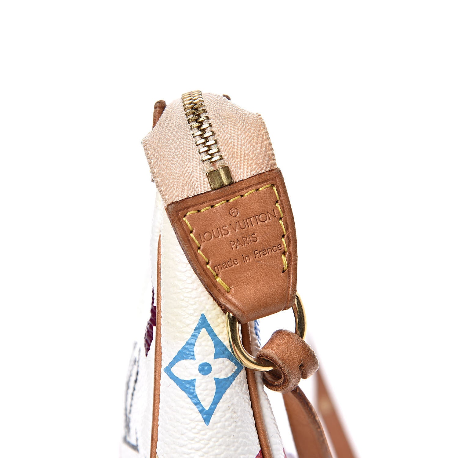 Louis Vuitton Monogram Multicolor Pochette Accessories White 7 of 14