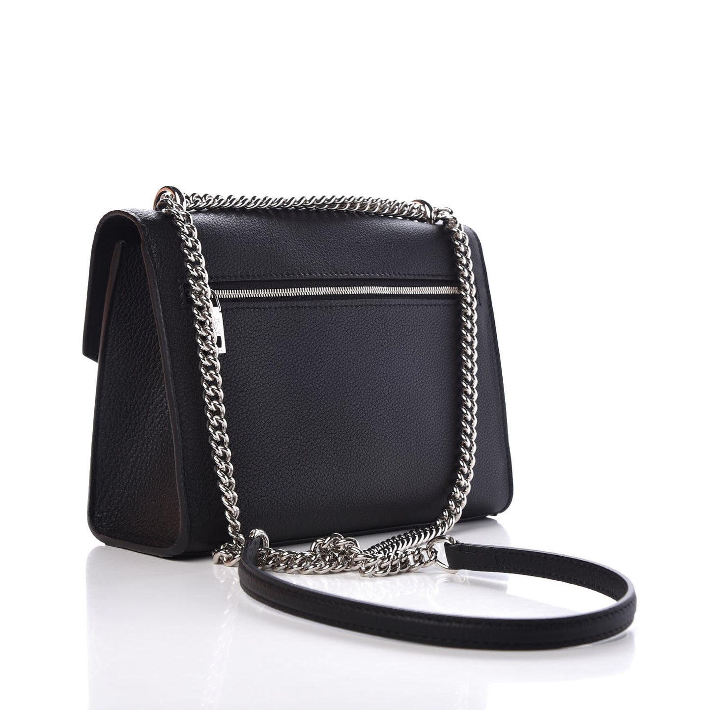 Soft Calfskin My Lockme Chain Bag BB Black