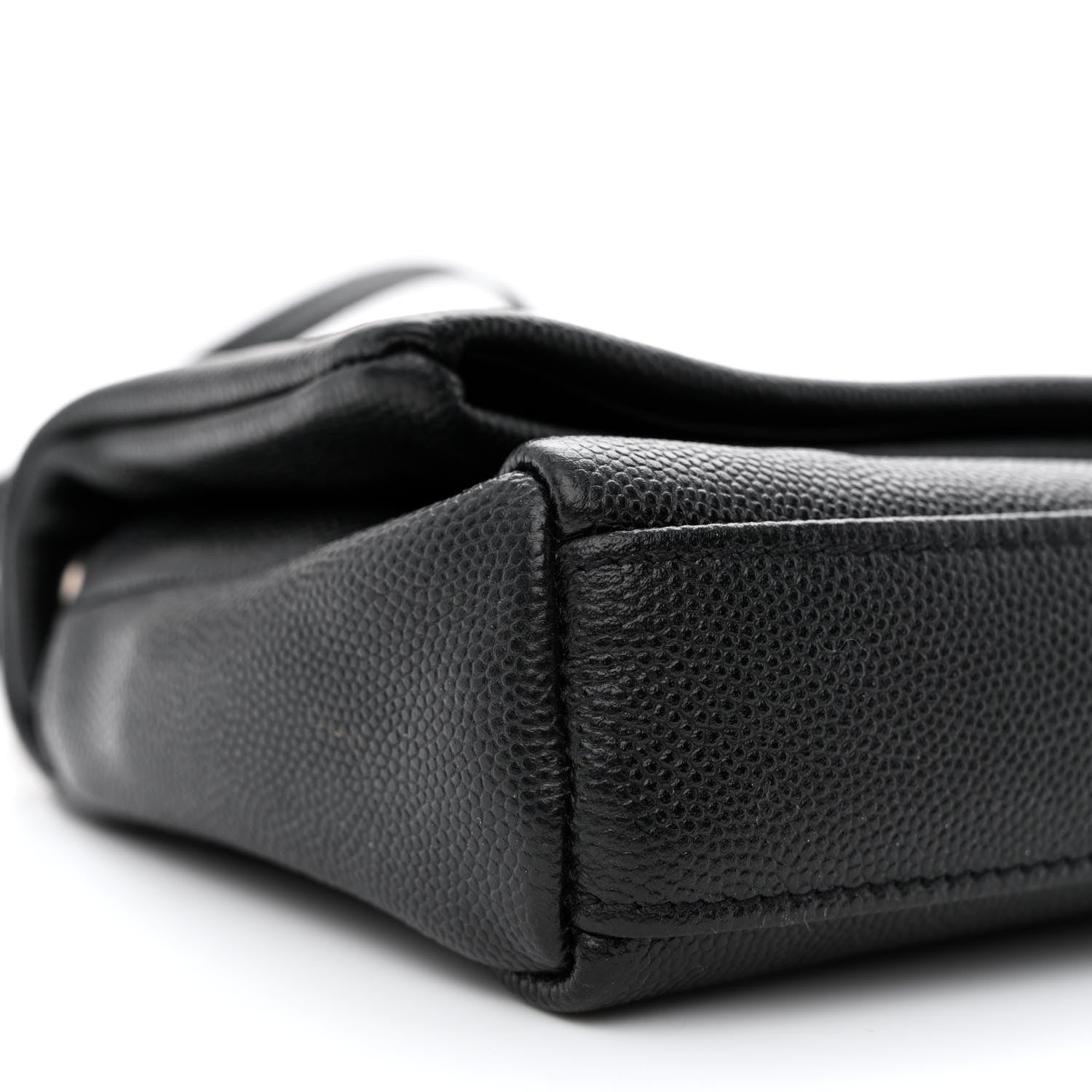 Saint Laurent Grain De Poudre Monogram Toy West Hollywood Fold-Over Bag Black 9 of 11