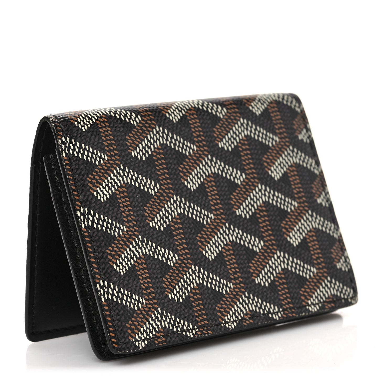Goyardine Business Card Holder Black