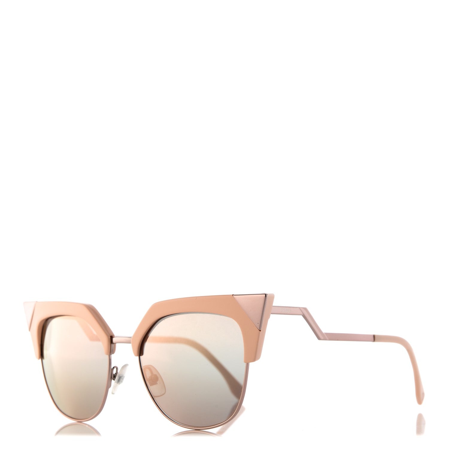 Fendi Cat Eye Iridia Sunglasses FF 0149/S Rose Gold 1 of 8