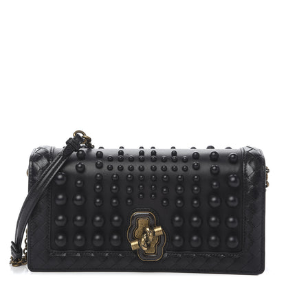 Bottega Veneta Nappa Spheres Knot Clutch Black 1 of 10
